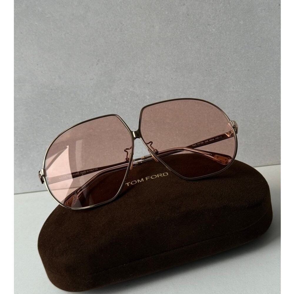 NEW Tom Ford FT0785 Tara Sunglasses Gold Pink $520